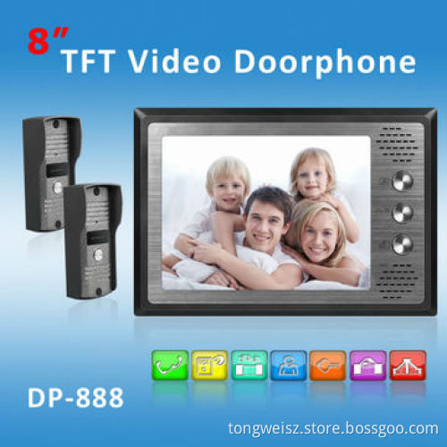 Security System, 8-inch TFT High Resolution Screen, 700TVL CMOS Camera, from China FactoryNew